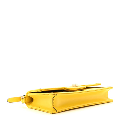 Gucci GG Monogram Scratch Lux Calfskin Mini Luce Shoulder Bag Yellow 4 of 9