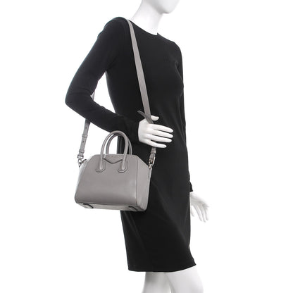 Givenchy Sugar Goatskin Mini Antigona Pearl Grey 2 of 13