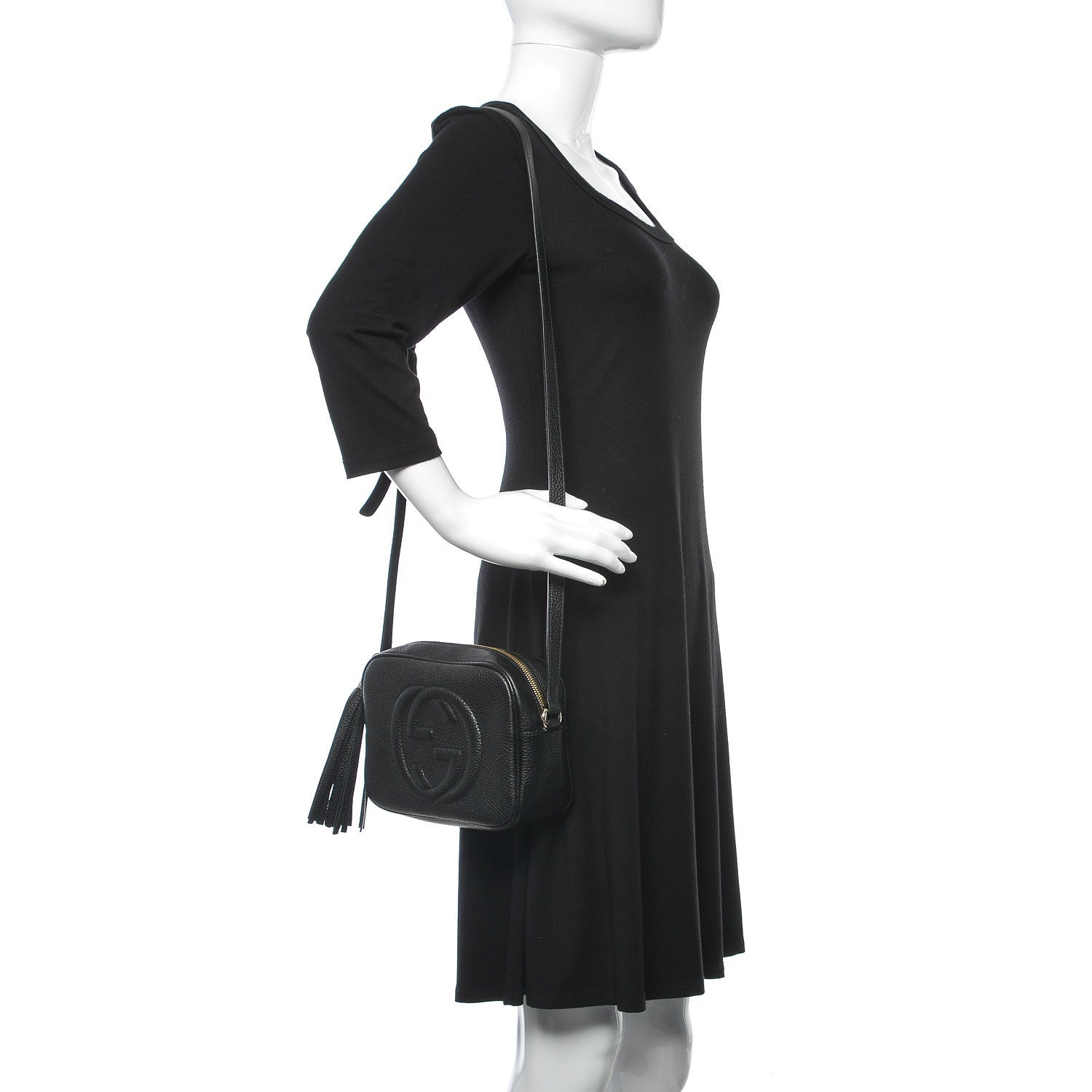 Gucci Pebbled Calfskin Small Soho Disco Bag Black 2 of 9