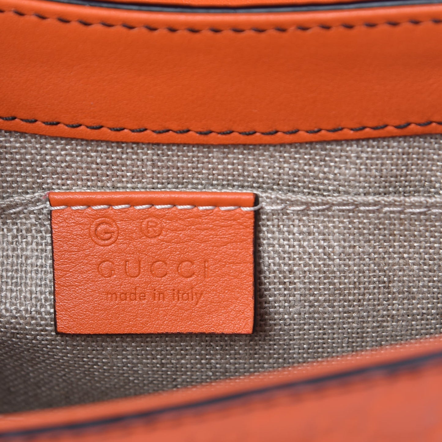 Soft Microguccissima Mini Emily Chain Shoulder Bag Sun Orange