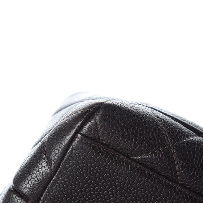 Chanel Caviar Quilted Jumbo Kelly Flap Dark Brown 7 of 13