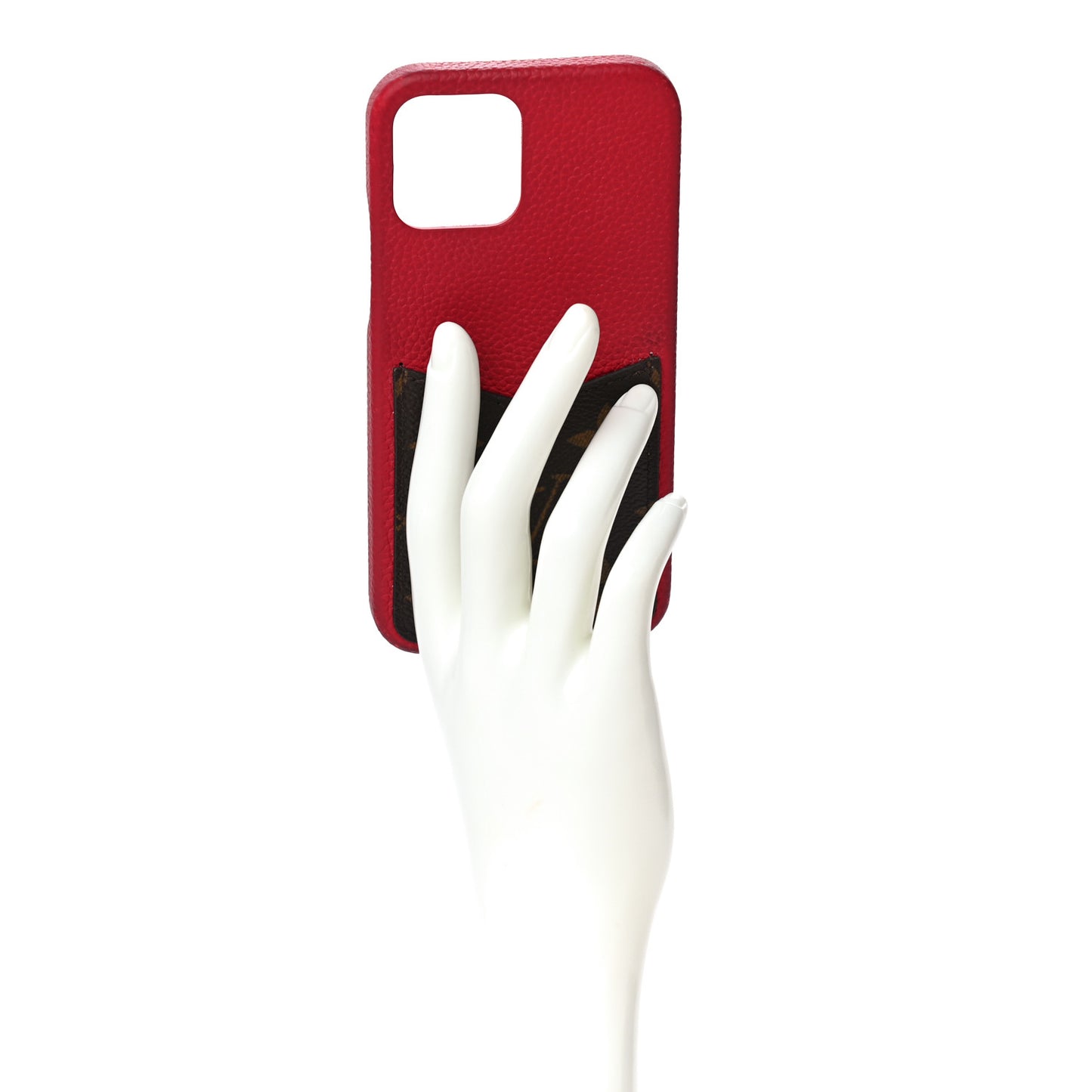 Monogram iPhone 12/12 Pro Bumper Scarlet