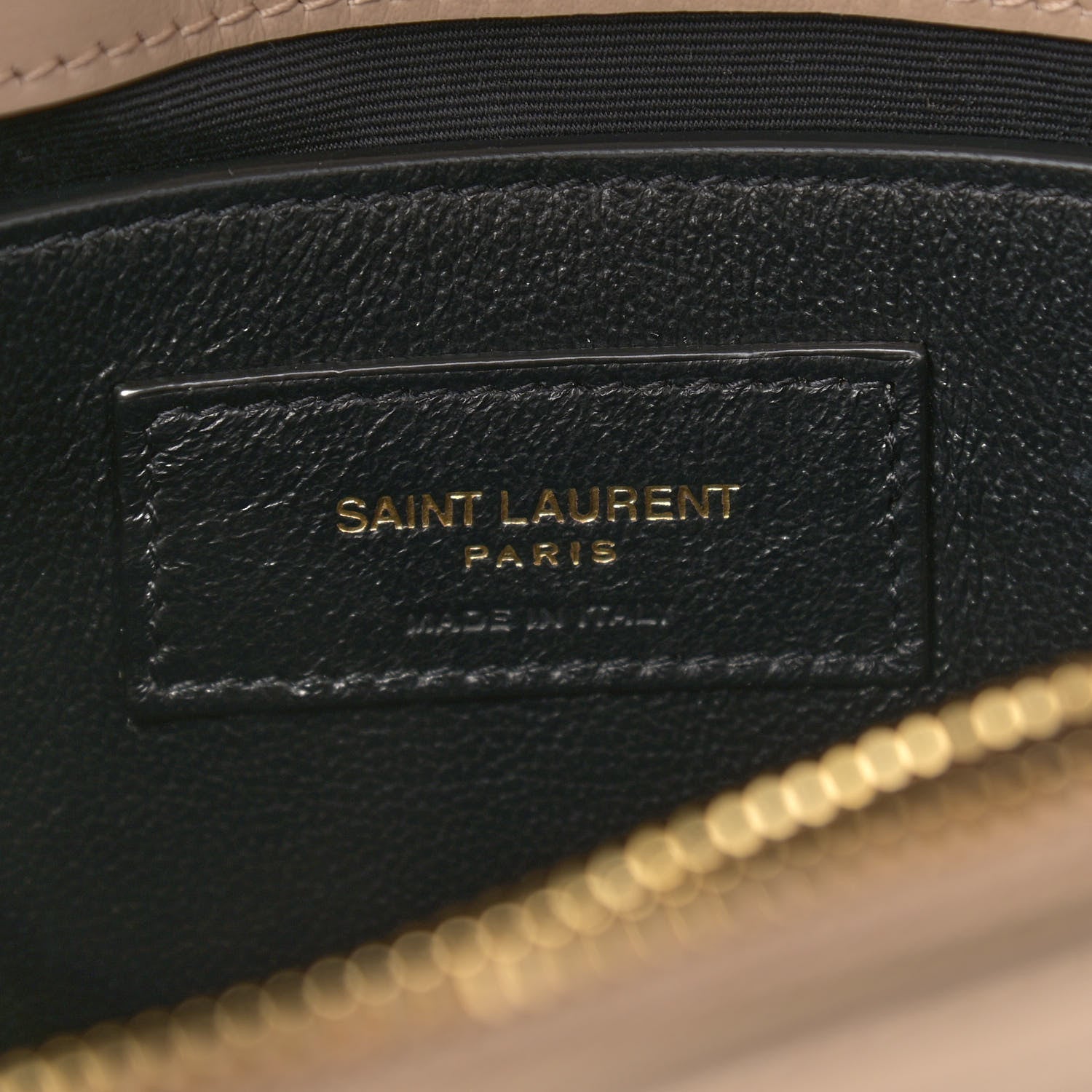 Saint Laurent Calfskin Y Quilted Monogram Small Loulou Chain Satchel Dark Beige 6 of 11