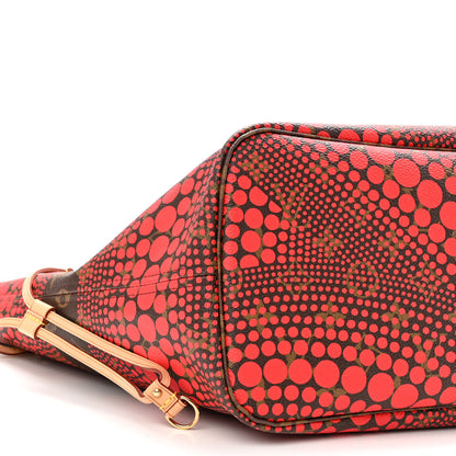 Louis Vuitton Monogram Kusama Waves Neverfull MM Red 8 of 9