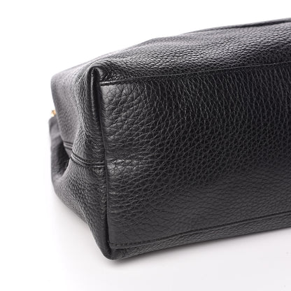Gucci Pebbled Calfskin Medium Soho Chain Shoulder Bag Black 8 of 10