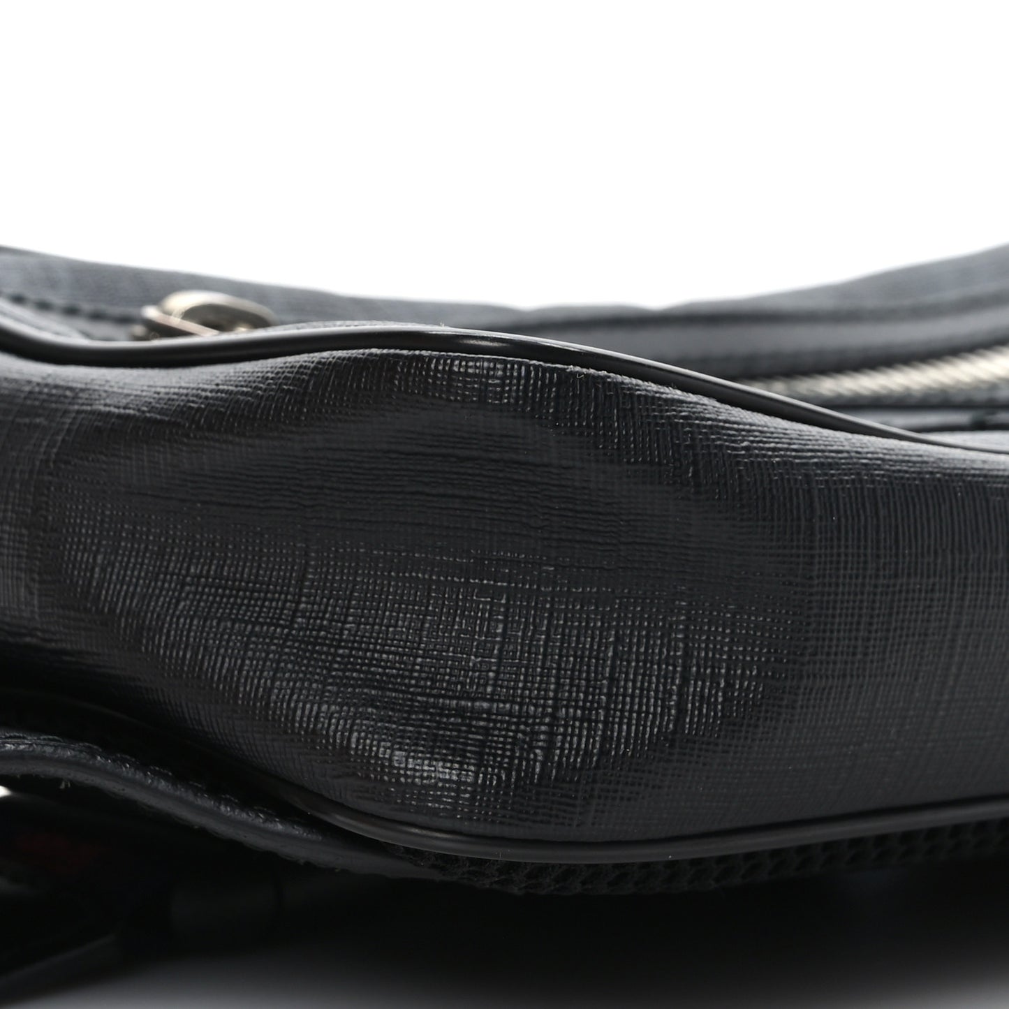 Soft GG Supreme Monogram Web Belt Bag Black Grey