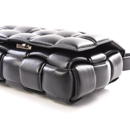 Bottega Veneta Paper Calfskin Maxi Intreccio Padded Cassette Crossbody Bag Black 6 of 9