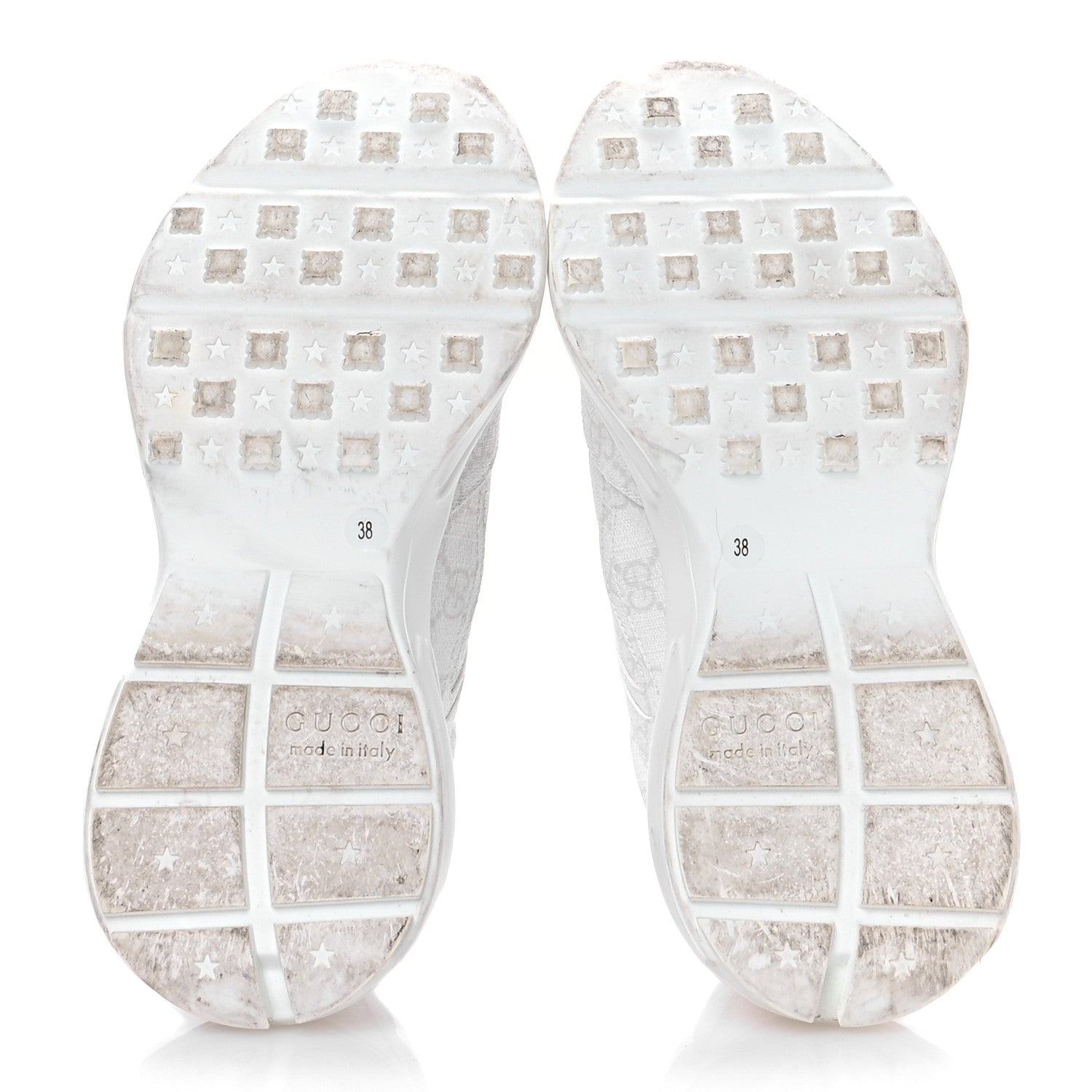 Gucci GG Supreme Monogram Womens Rhyton Sneakers 38 White 6 of 9