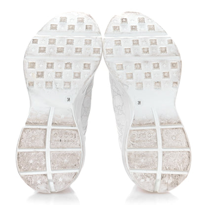 Gucci GG Supreme Monogram Womens Rhyton Sneakers 38 White 6 of 9
