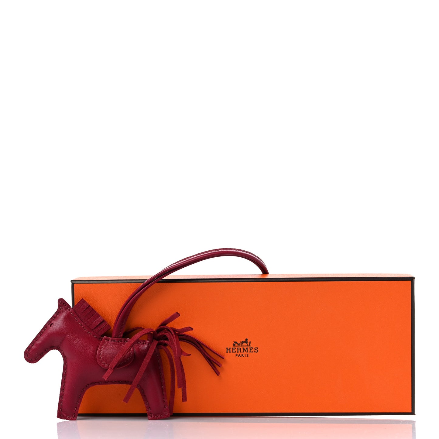 Milo Lambskin Grigri Rodeo Horse Bag Charm PM Rubis
