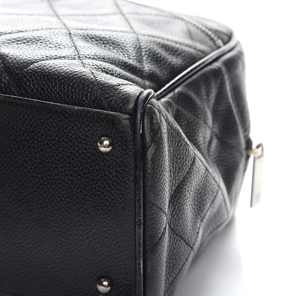 Chanel Caviar Patent Quilted Large Bowler Black 14 of 15