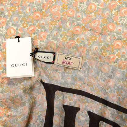 Gucci X LIBERTY OF LONDON Modal Silk Floral Shawl Multicolor 3 of 3