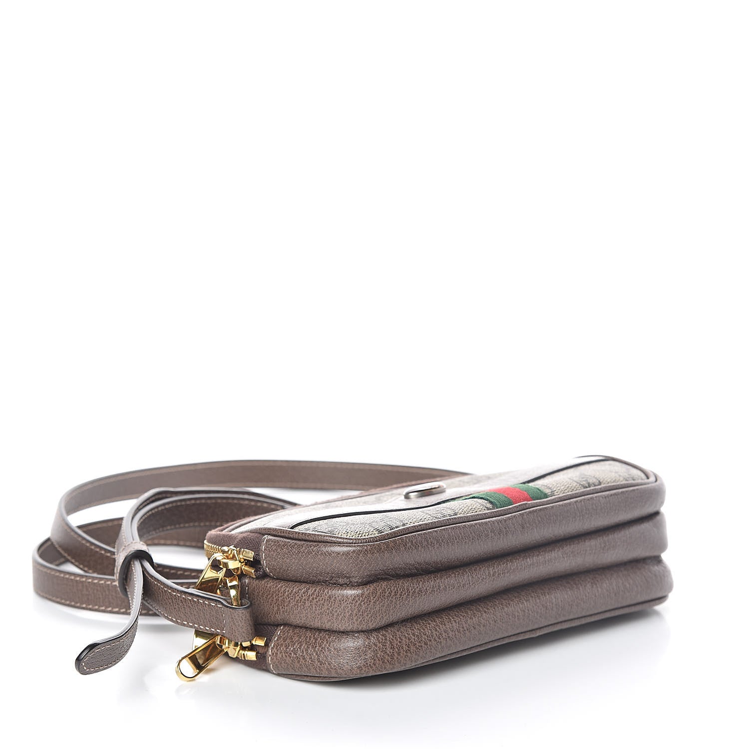Gucci GG Supreme Monogram Web Mini Ophidia GG Bag Brown 4 of 12