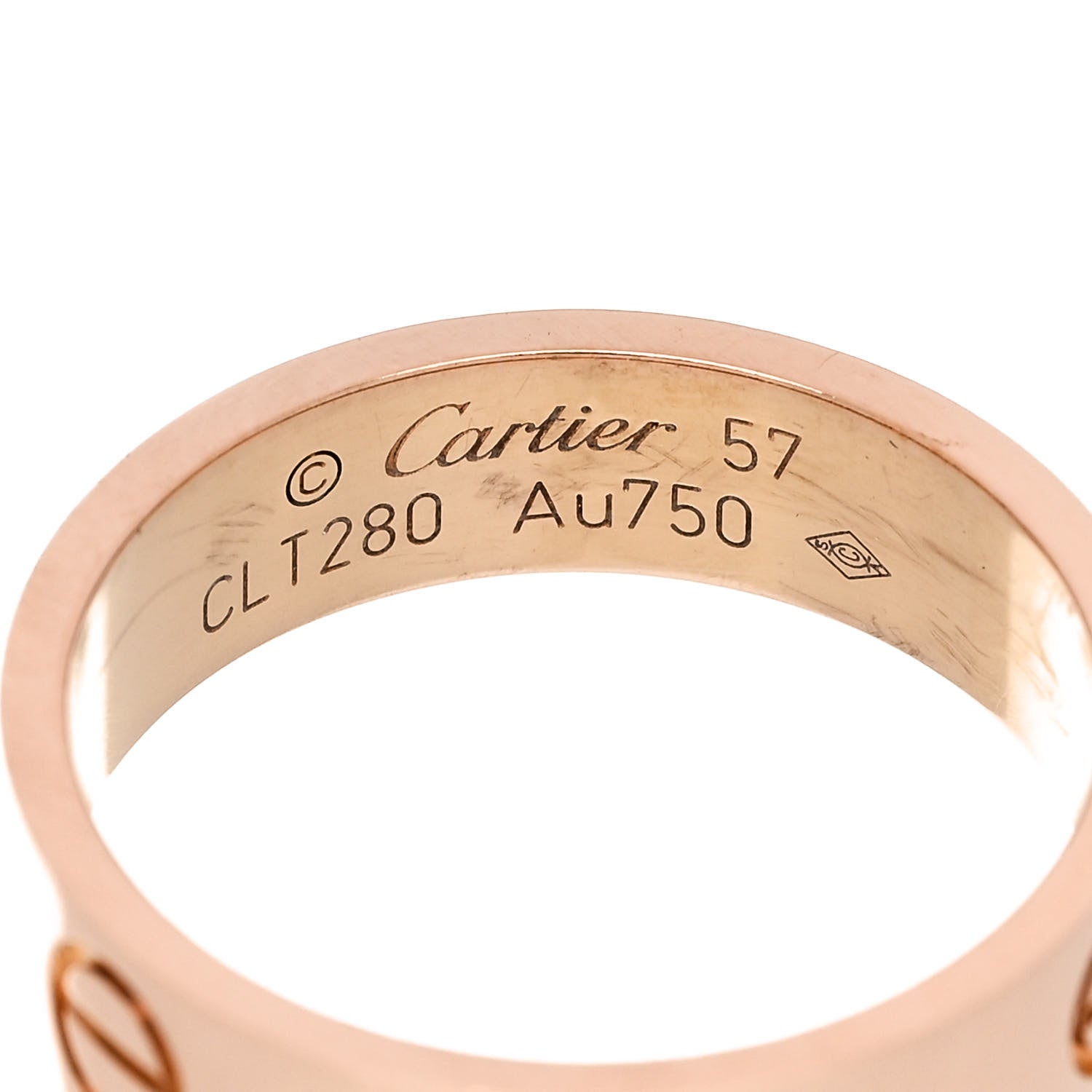 Cartier 18K Pink Gold 5.5mm LOVE Ring 57 8 4 of 5