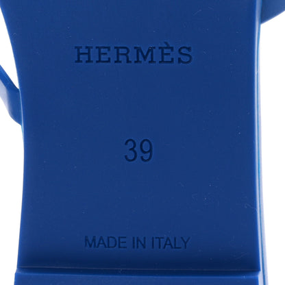 Hermes Rubber Chaine d'Ancre Rivage Sandals 39 Bleu Smalt 7 of 10