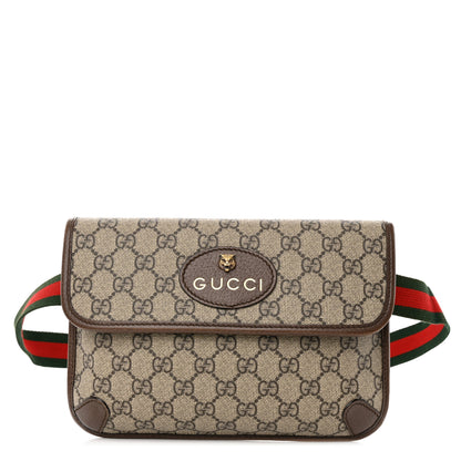 Gucci GG Supreme Monogram Neo Vintage Web Belt Bag Brown 1 of 10