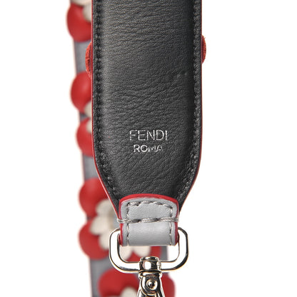 Fendi Vitello Dolce Flowerland Studded Strap You Ardesia Blue Notte 2 of 4