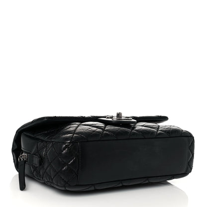 Chanel Aged Calfskin Medium New Portobello Flap Black 4 of 15