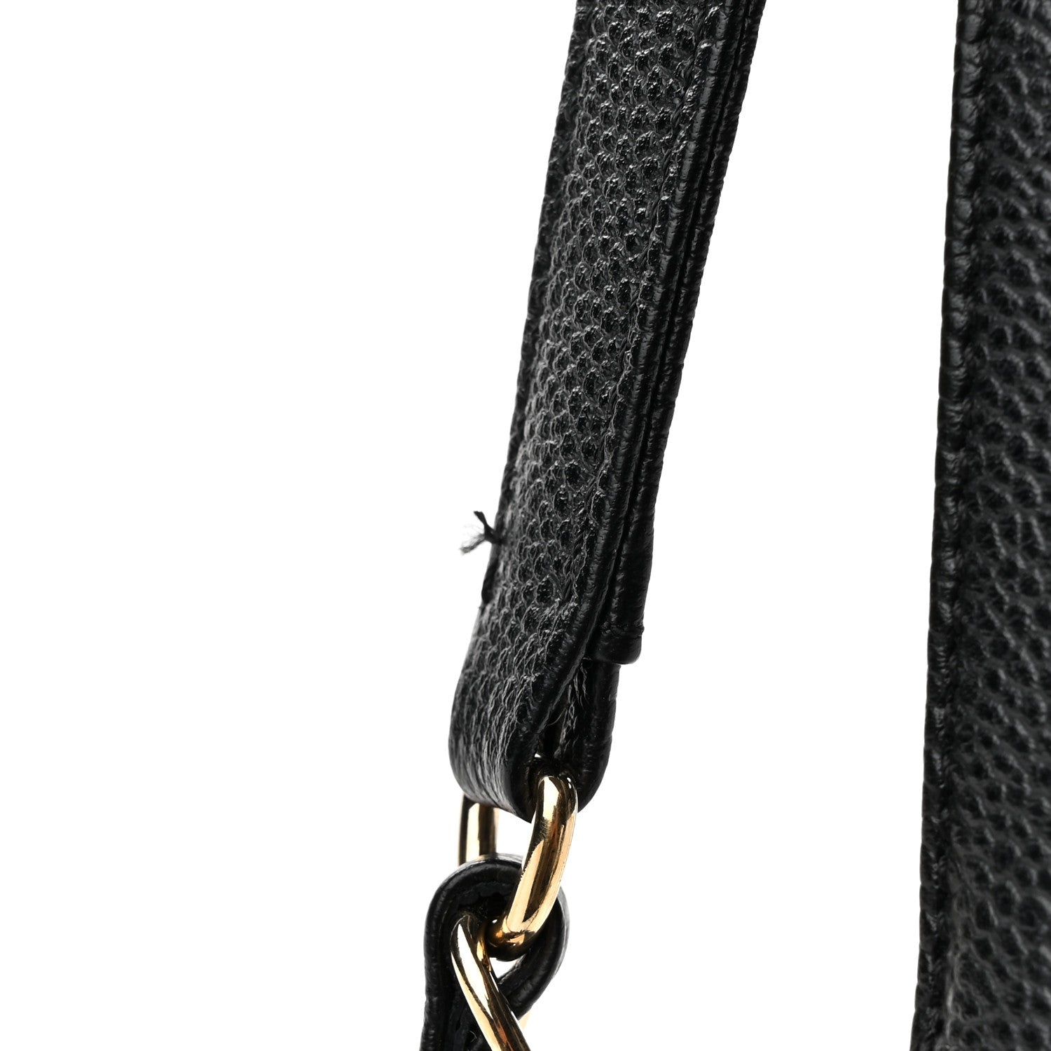 Chanel Crumpled Grained Calfskin Zip and Carry Shopping Tote Black 11 of 11