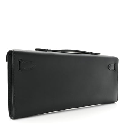 Hermes Swift Kelly Cut Clutch Pochette Black 3 of 14