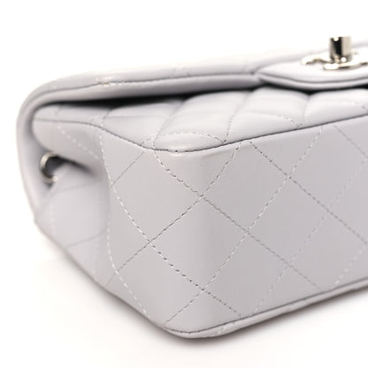 Chanel Lambskin Quilted Mini Rectangular Flap Grey 9 of 11