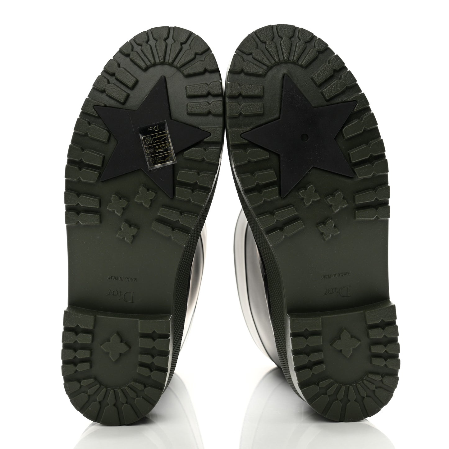 Rubber Diorunion Rain Boots 39 Black Military