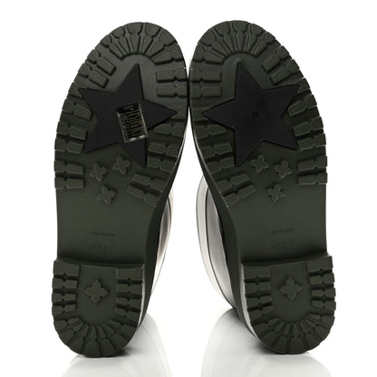 Christian Dior Rubber Diorunion Rain Boots 39 Black Military 5 of 8