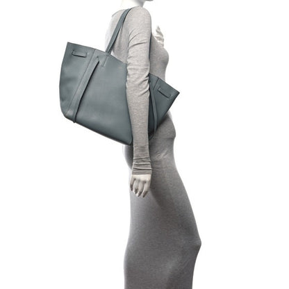 Celine Soft Grained Calfskin Small Belt Cabas Phantom Storm 2 of 13