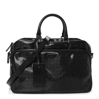 Gucci Imprime Monogram Medium Travel Bag Black 1 of 10