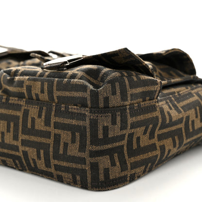 Fendi Fabric Jacquard FF 1974 Maxi Multipocket Baguette Tobacco Moro Black 11 of 11