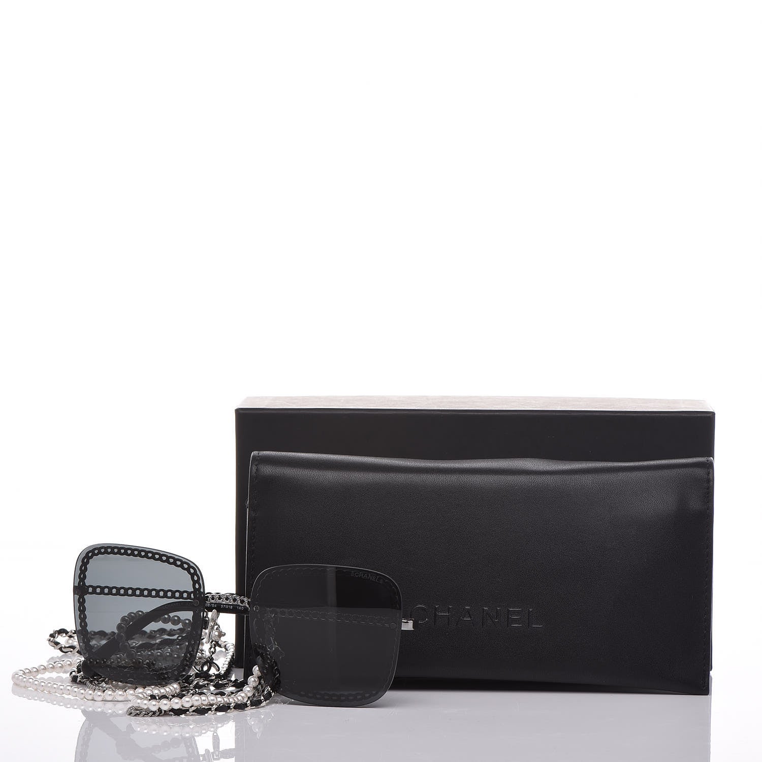 Chanel Chain Square Sunglasses 4244 Black 9 of 9