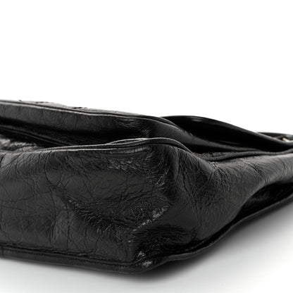 Saint Laurent Crinkled Calfskin Matelasse Monogram Large Niki Chain Satchel Black 10 of 10