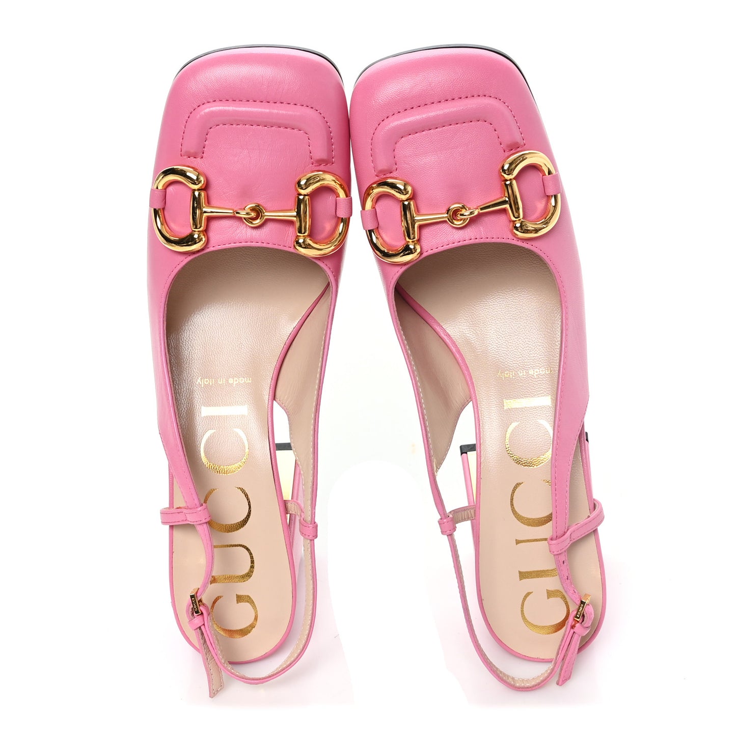 Malaga Kid Horsebit 75mm Slingback Pumps 38 Pink