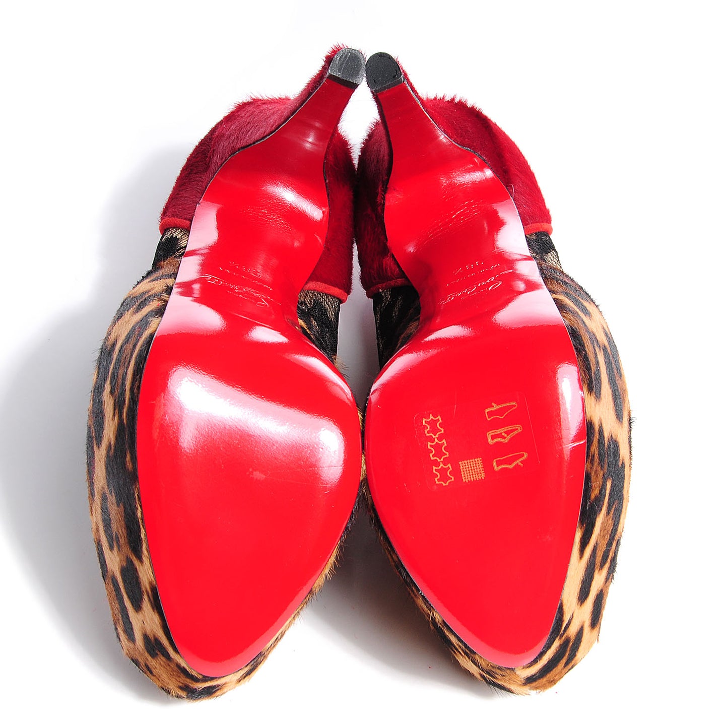 Lace Calf Hair Printed Leopard Aeronotoc 160 Bootie 38.5