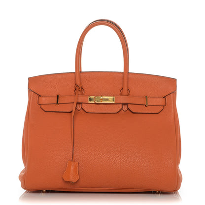 Hermes Togo Birkin 35 Orange 1 of 31