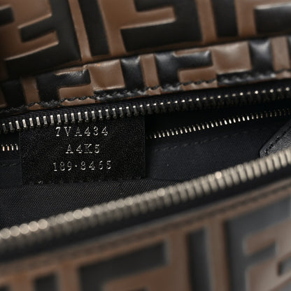 Fendi Vitello Century Bi-Color FF 1974 Embossed Belt Bag Maya Black 7 of 10