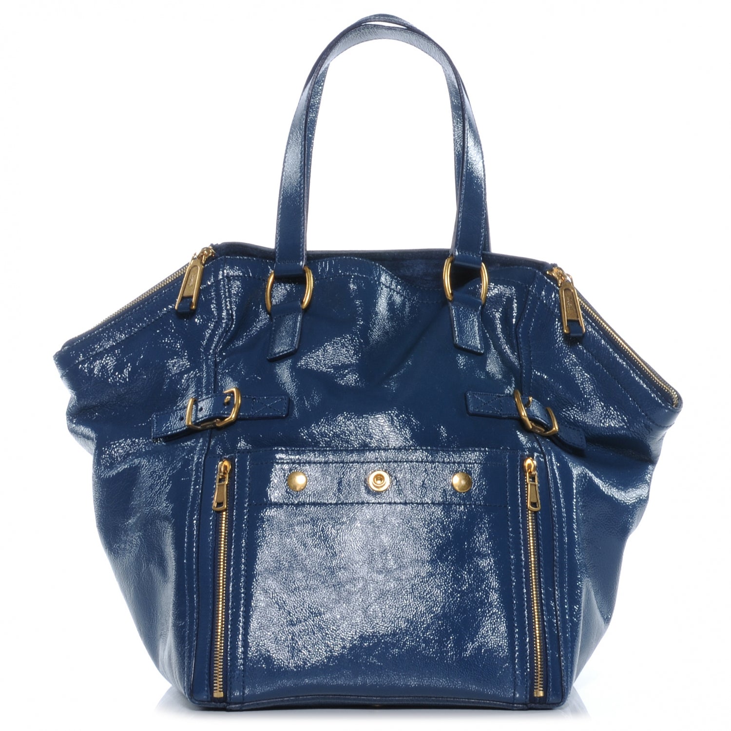 Saint Laurent Patent Medium Downtown Blue 1 of 7