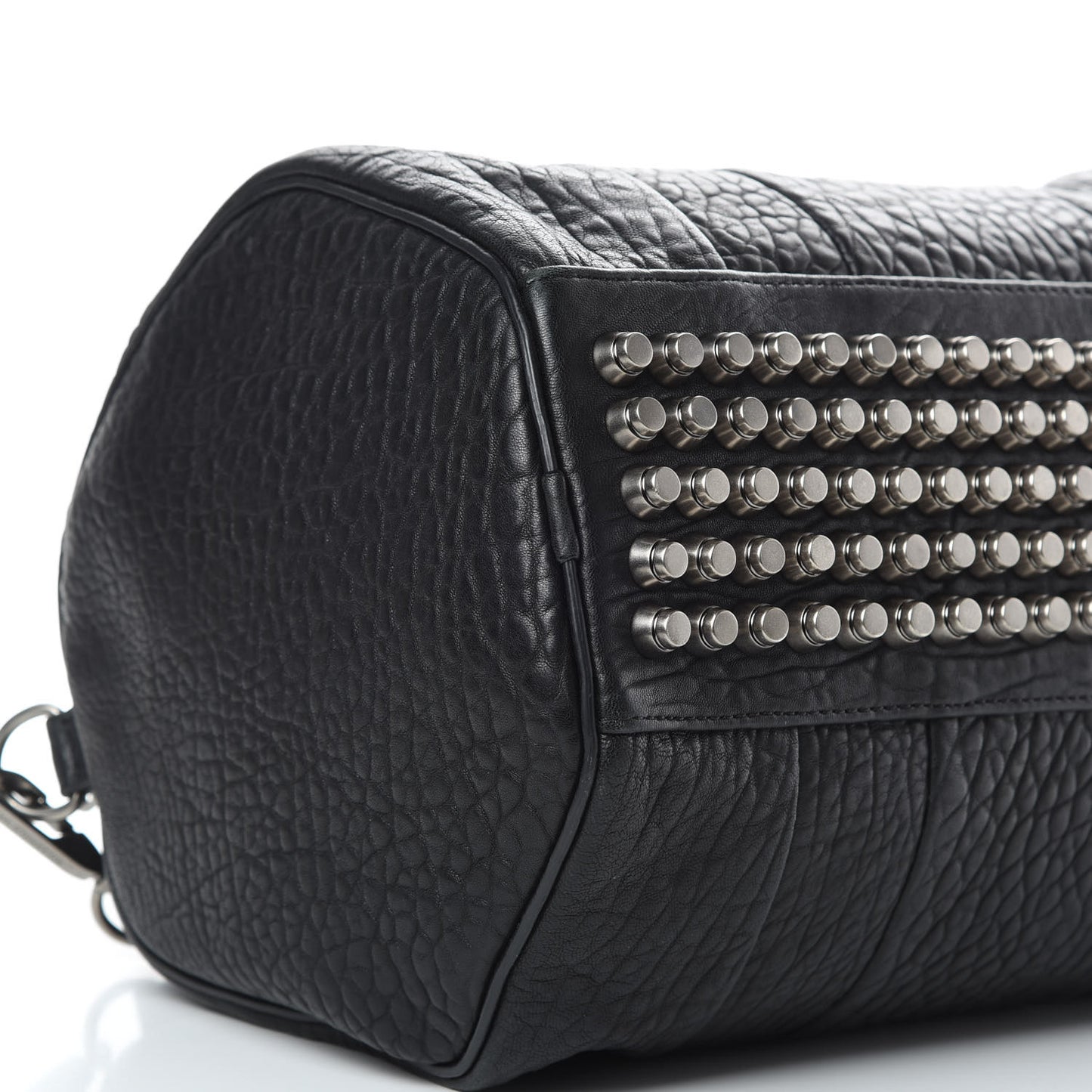 Pebbled Lambskin Rocco Black Nickel Hardware