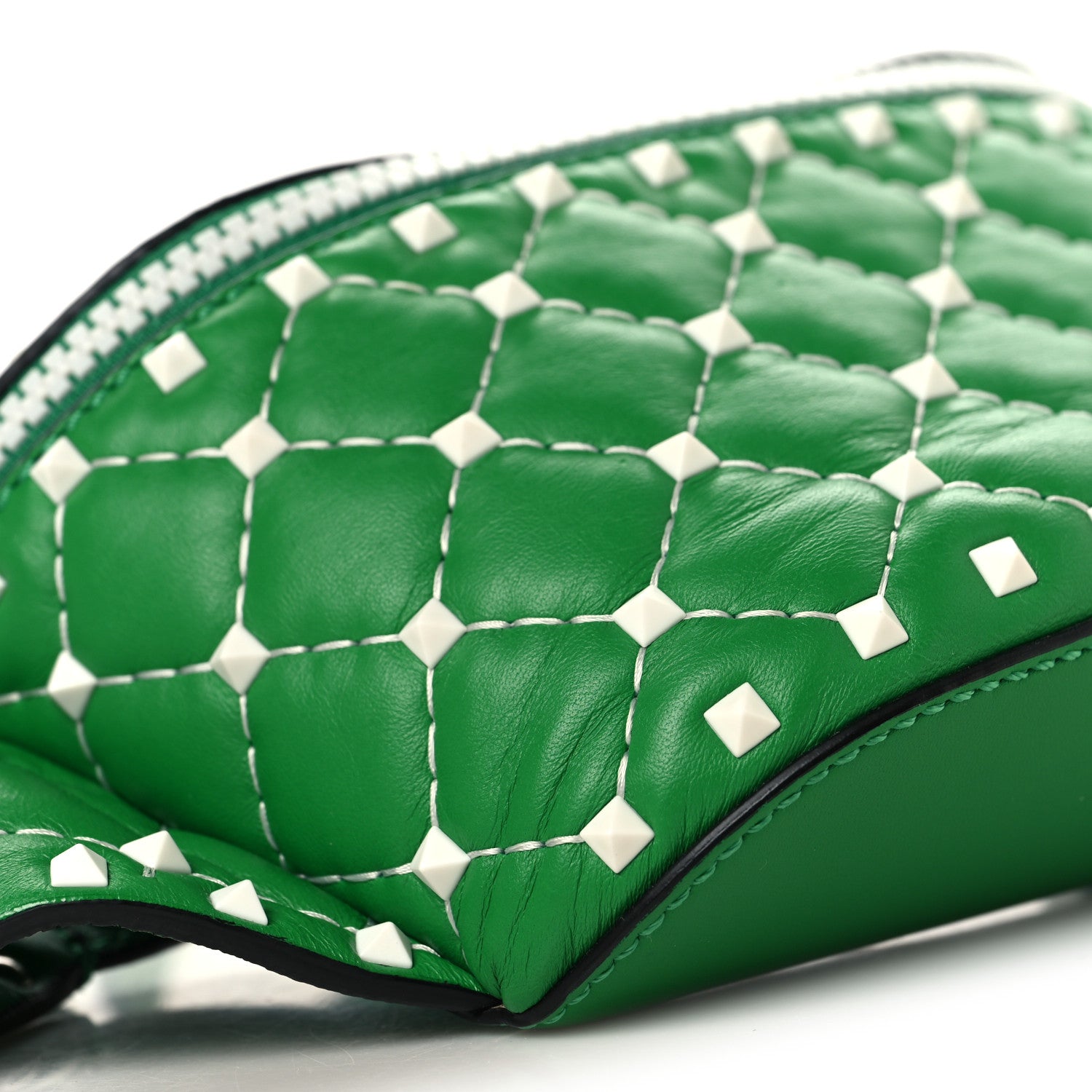 Valentino Garavani Nappa Free Rockstud Spike Belt Bag Peppermint 8 of 10
