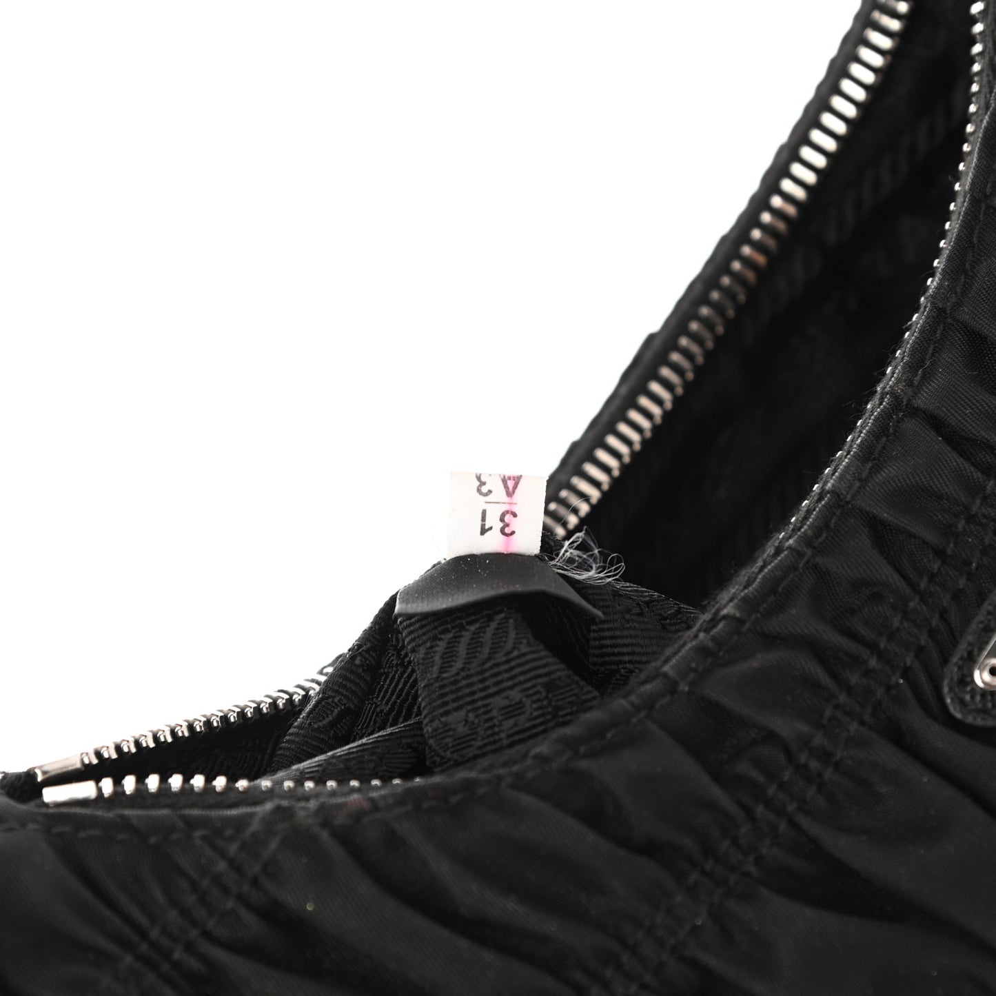 Tessuto Nylon Gaufre Shoulder Bag Black