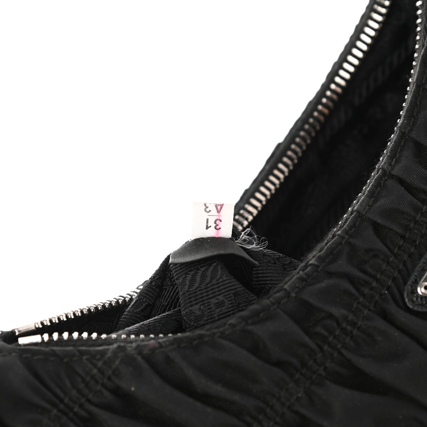 Prada Tessuto Nylon Gaufre Shoulder Bag Black 7 of 12