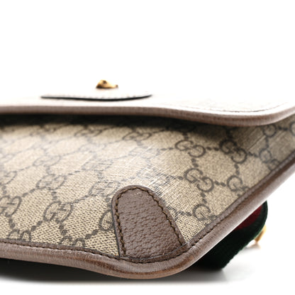 Gucci GG Supreme Monogram Neo Vintage Web Belt Bag Brown 9 of 10