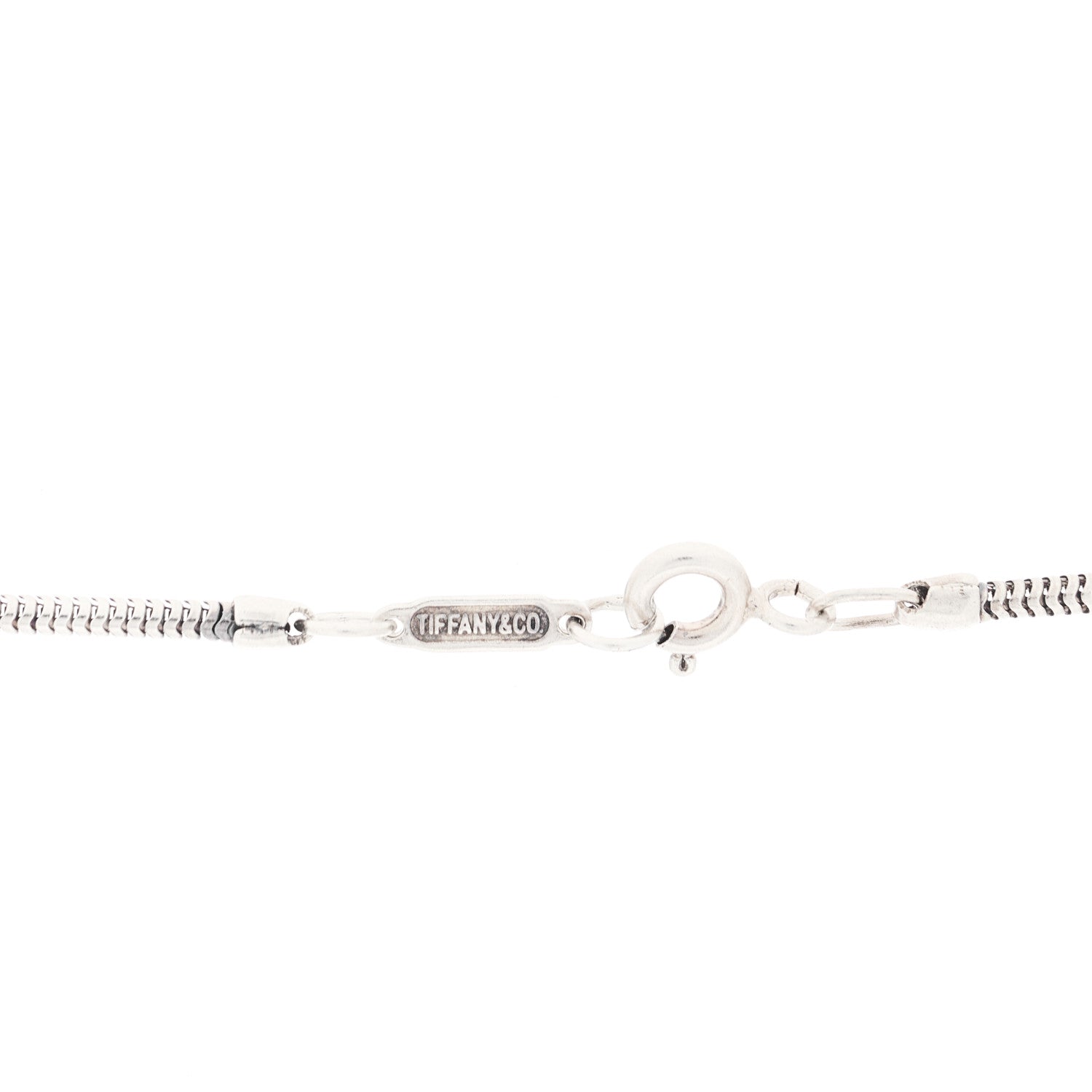 Tiffany Sterling Silver 1837 Bar Pendant Necklace 4 of 4