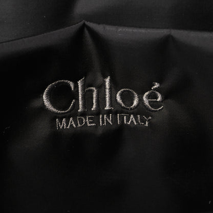 Chloe Recycled Polyester Medium Woody Ribbon Tote Black 6 of 10