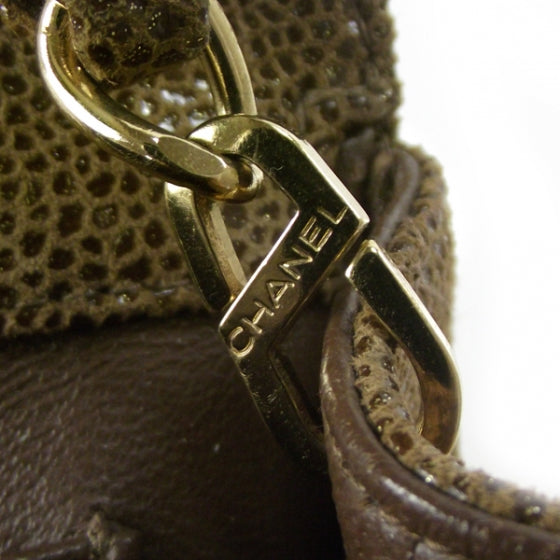 Chanel Suede Caviar Quilted Mini Flap Brown 10 of 11