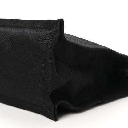 Saint Laurent Linen Calfskin Camouflage Rive Gauche Tote Black 10 of 12