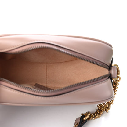 Gucci Calfskin Matelasse Mini GG Marmont Chain Shoulder Bag Porcelain Rose 4 of 4
