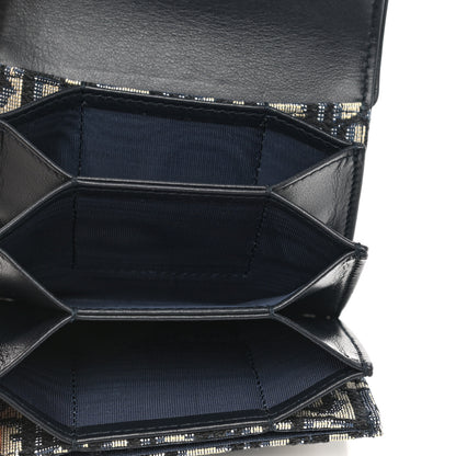 Christian Dior Oblique Saddle 5-Gusset Card Holder Blue 5 of 8