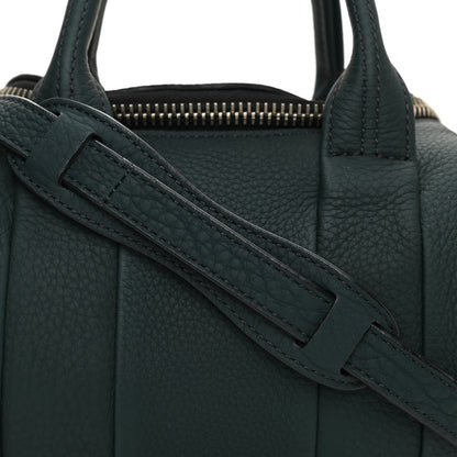 Alexander Wang Pebbled Lambskin Mini Rockie Dark Green Silver Hardware 7 of 8