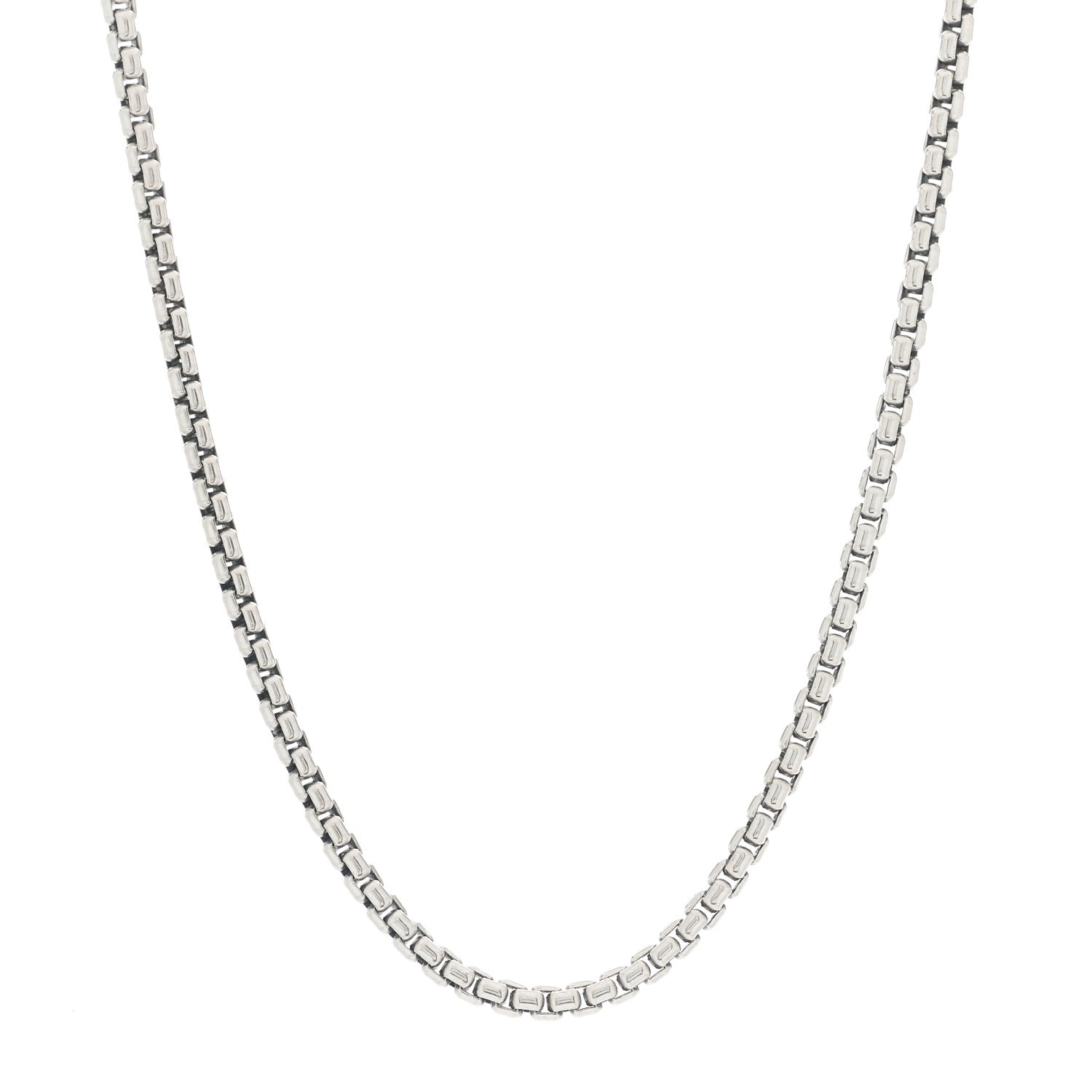 David Yurman Sterling Silver 14K Yellow Gold 3.6mm Box Chain Necklace 16" 1 of 4